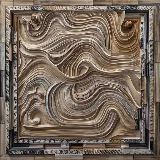 Contemporary Art-Rock Color Mural 001