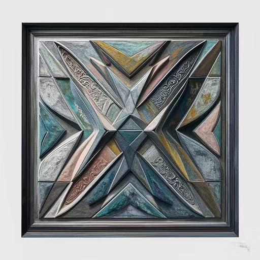 Contemporary Art-Rock Color Mural 005